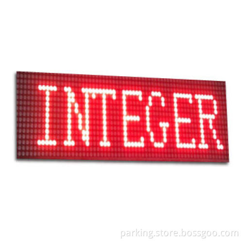LED Module, Dot-matrix Monochrome Display, Apply to Smart Parking and Queuing System/Size can Select
